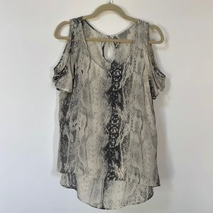 SYLK snakeskin blouse